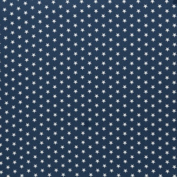 Baumwolle - Sternchen 1cm marine