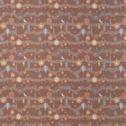 Baumwolle - Rudolf Ornamente braun