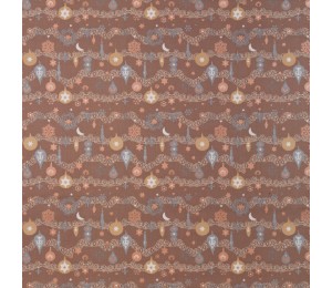 Baumwolle - Rudolf Ornamente braun