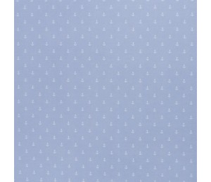 Baumwolle - Anker blass blau