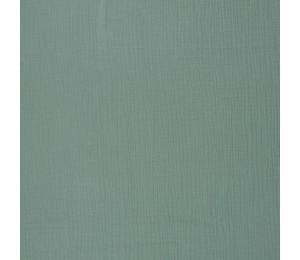 Double Gauze Musselin Jenke Uni dunkel mint