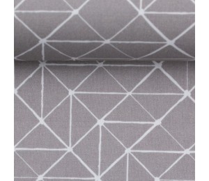 Baumwolle - Kurt Triangle grau