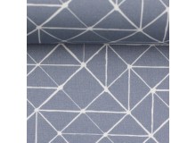 Baumwolle - Kurt Triangle taubenblau