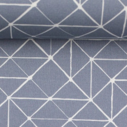 Baumwolle - Kurt Triangle taubenblau