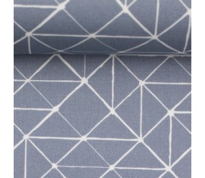 Baumwolle - Kurt Triangle taubenblau