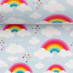 Baumwolle - Kim Regenbogen bunt