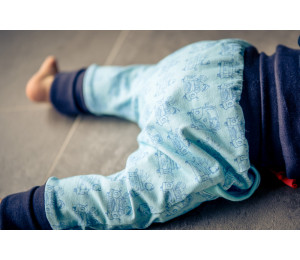 Bio Baumwolle Lillestoff - Susalabim MöööpMöööp mini blau