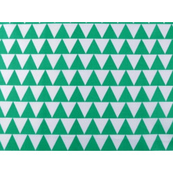 Baumwolle - Dreiecke türkis