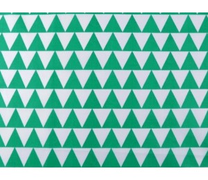 Baumwolle - Dreiecke türkis