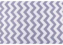Baumwolle - ZickZack Wellen grau
