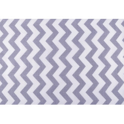 Baumwolle - ZickZack Wellen grau