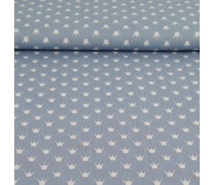 Baumwolle Herzen jeansblau