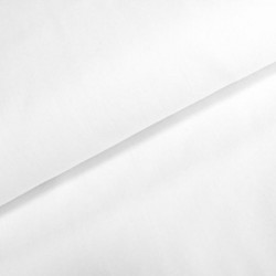 Baumwoll Popeline - Uni weiß kochfest