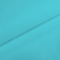 Baumwoll Popeline - Uni Capri blau türkis kochfest