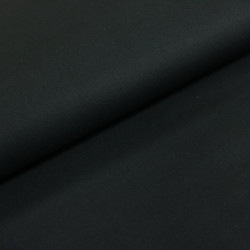 Baumwoll Popeline - Uni schwarz kochfest