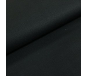 Baumwoll Popeline - Uni schwarz kochfest