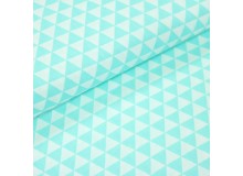 Baumwoll Twill - Triangles mint