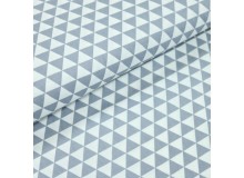 Baumwoll Twill - Triangles grau