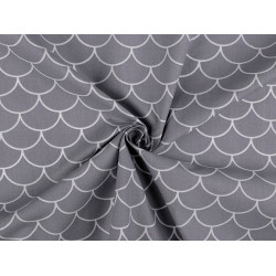 Baumwolle - Waben grau