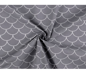 Baumwolle - Waben grau