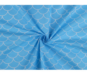 Baumwolle - Waben hellblau