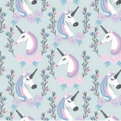 Baumwolle - Camelot Enchantment Einhorn Portrait