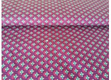 Baumwolle - Waben lila pink