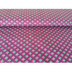 Baumwolle - Waben lila pink