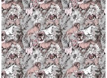 Baumwolle - Wild horses braun