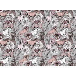 Baumwolle - Wild horses braun