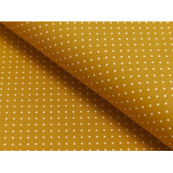 Baumwolle - Pünktchen 2mm senf