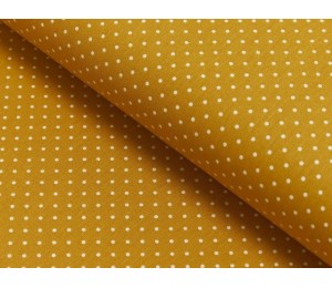 Baumwolle - Pünktchen 2mm senf