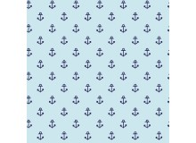 Baumwolle - Anker hellblau