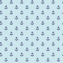 Baumwolle - Anker hellblau