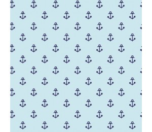 Baumwolle - Anker hellblau