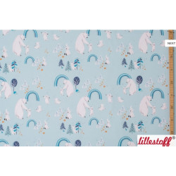 Bio Jersey Lillestoff - Kleine blaue Welt