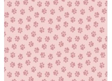 Baumwolle - Pfoten rosa