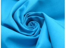 Baumwolle - Uni blau türkis