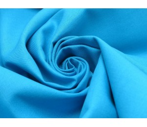 Baumwolle - Uni blau türkis