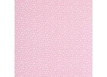 Jaquard Bündchen - Karla rosa weiß Punkte