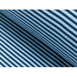 Ringelbündchen hellblau marine Bündchen gestreift