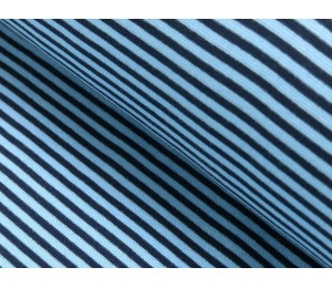 Ringelbündchen hellblau marine Bündchen gestreift