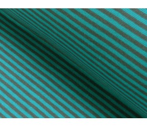 Ringelbündchen petrol grau Bündchen gestreift