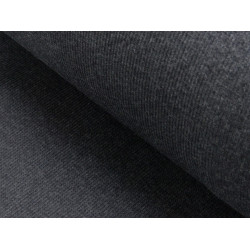 Bündchen - Rippe dunkelgrau meliert melange