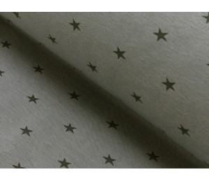 Bündchen kleine Sterne grau