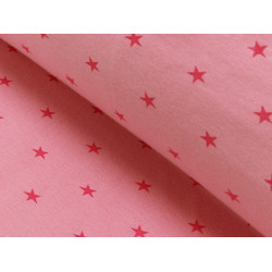 Bündchen kleine Sterne rosa