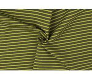 Jersey - Ringel Streifen khaki grün