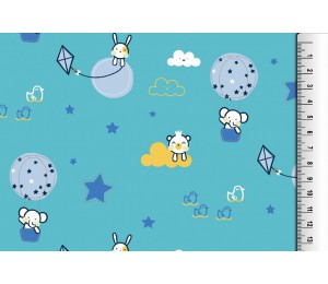 Jersey - Wolkenland Baby türkis