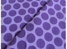 Stretchjersey Big Dots - lila auf flieder 