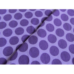 Stretchjersey Big Dots - lila auf flieder 